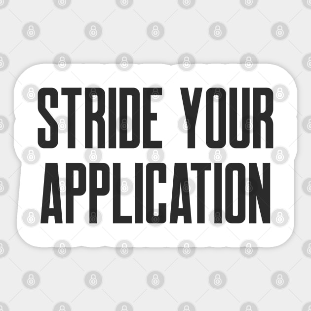 Secure Coding STRIDE Your Application Sticker by FSEstyle